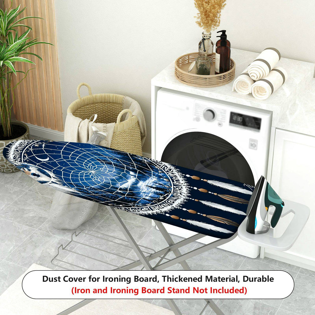 1-Piece Dreamcatcher Wolf Mountain Lunar  Ironing Board Cover, Universal Size, Without Board
