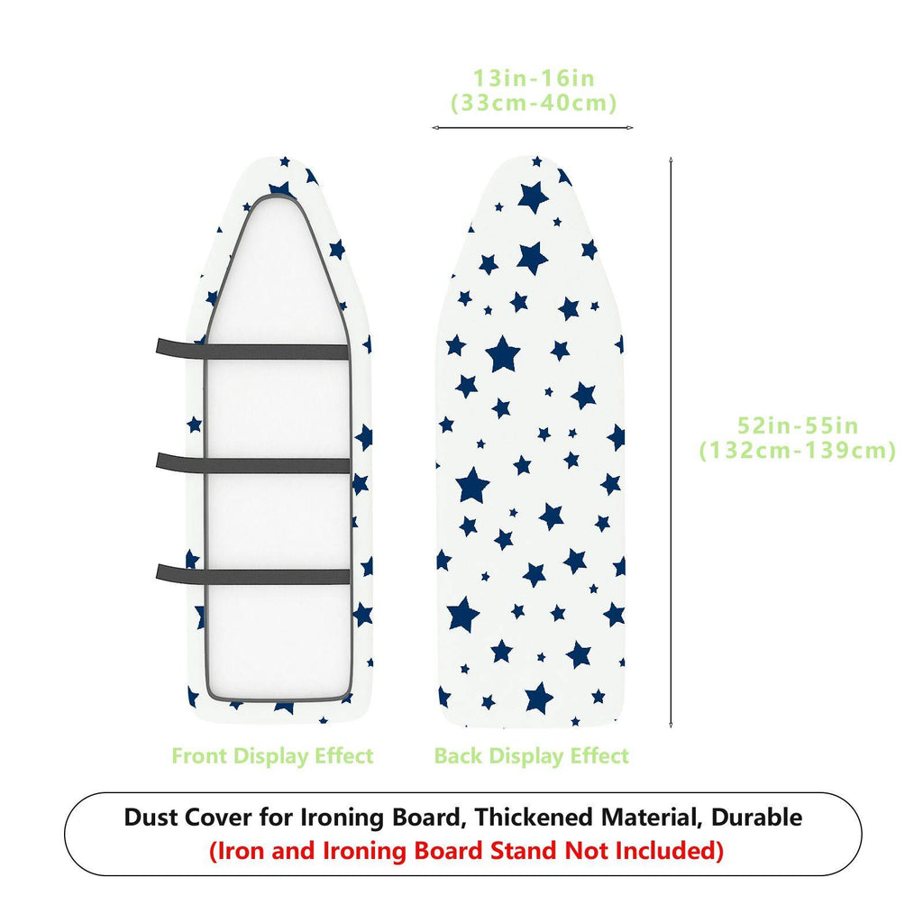 1-Piece Star Pattern Blue White  Ironing Board Cover, Universal Size, Without Board