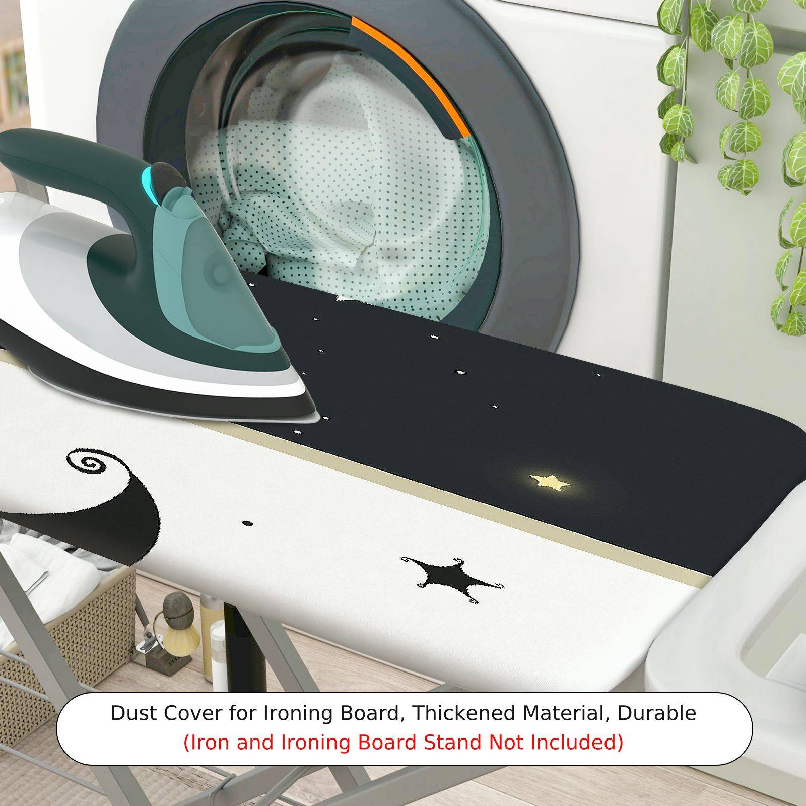 1-Piece Stars Moon Night  Ironing Board Cover, Universal Size, Without Board