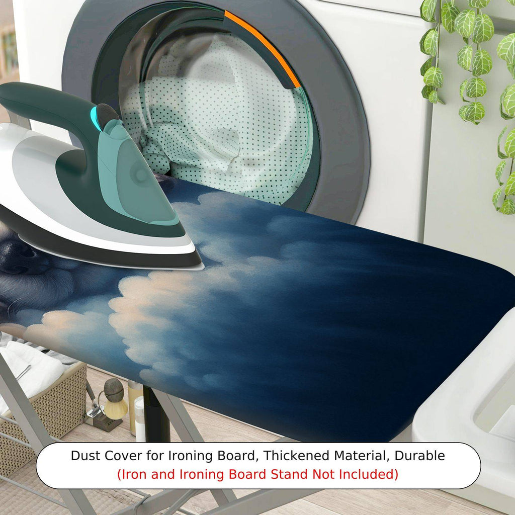 1-Piece Starry Night Puppy Sleeping Cloud  Ironing Board Cover, Universal Size, Without Board