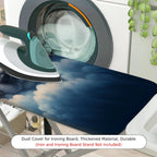 1-Piece Starry Night Puppy Sleeping Cloud  Ironing Board Cover, Universal Size, Without Board