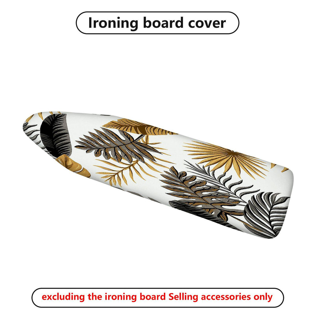 1-Piece Tropical Leaves Pattern Nature Brown  Ironing Board Cover, Universal Size, Without Board