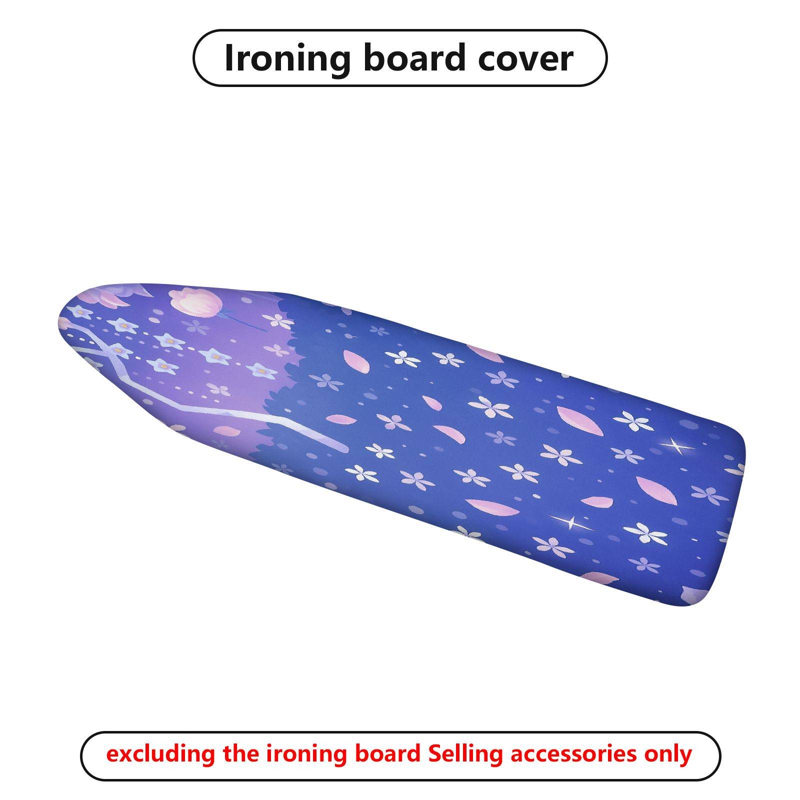 1-Piece Floral Star Moon  Ironing Board Cover, Universal Size, Without Board