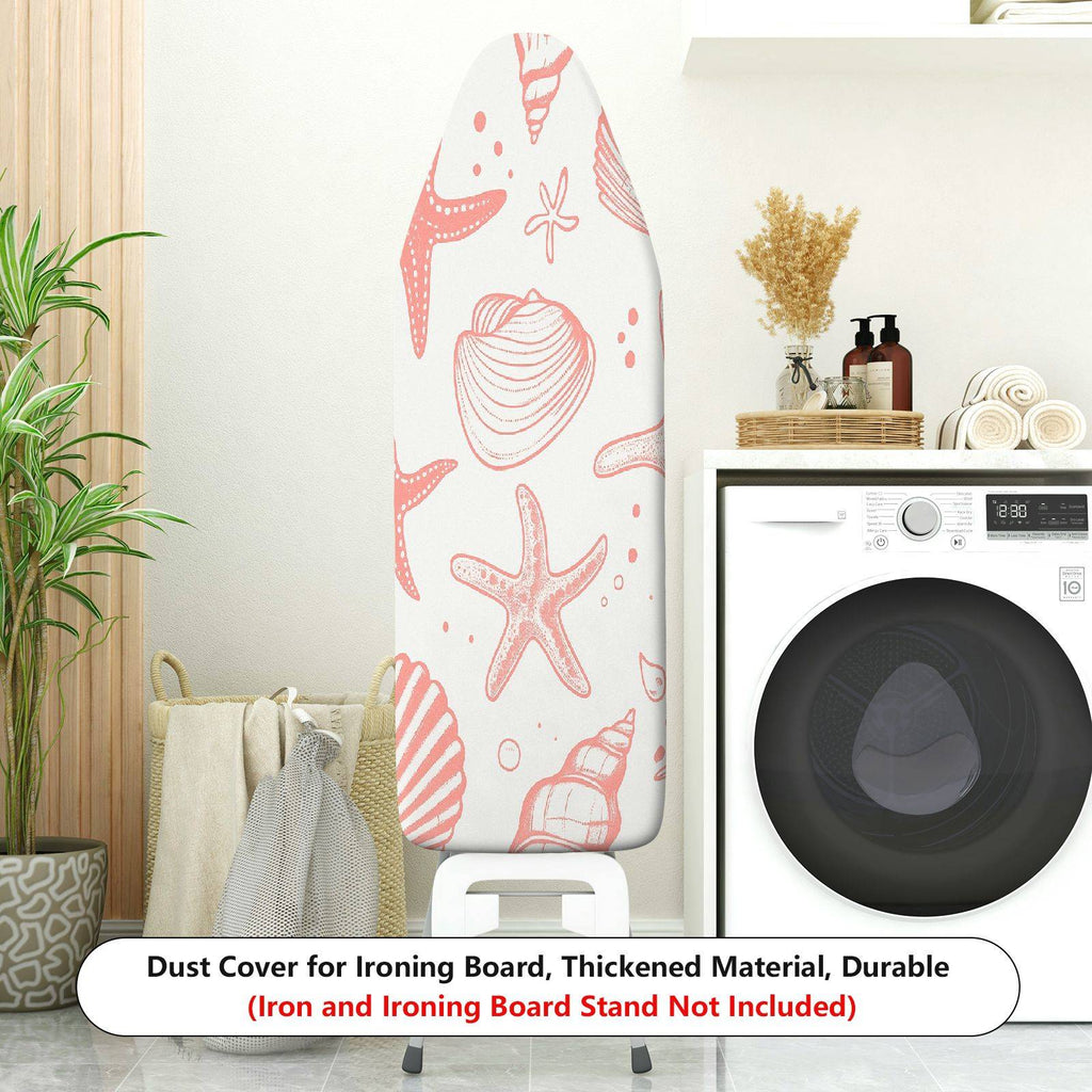 1-Piece Beach Starfish Shell  Ironing Board Cover, Universal Size, Without Board