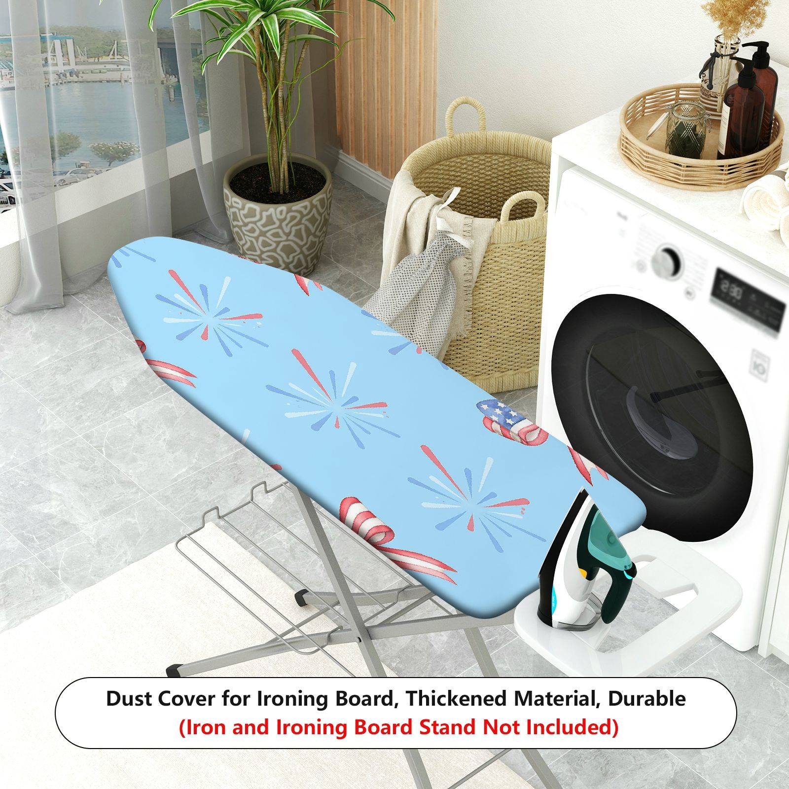 1-Piece USA flag star stripe pattern  Ironing Board Cover, Universal Size, Without Board