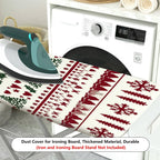1-Piece Christmas Reindeer Snowflake  Ironing Board Cover, Universal Size, Without Board