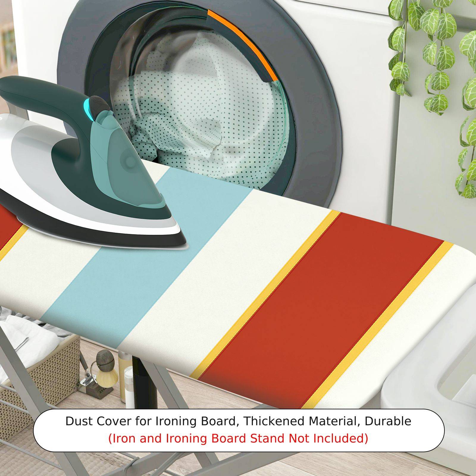 1-Piece Striped Colorful Soft  Ironing Board Cover, Universal Size, Without Board