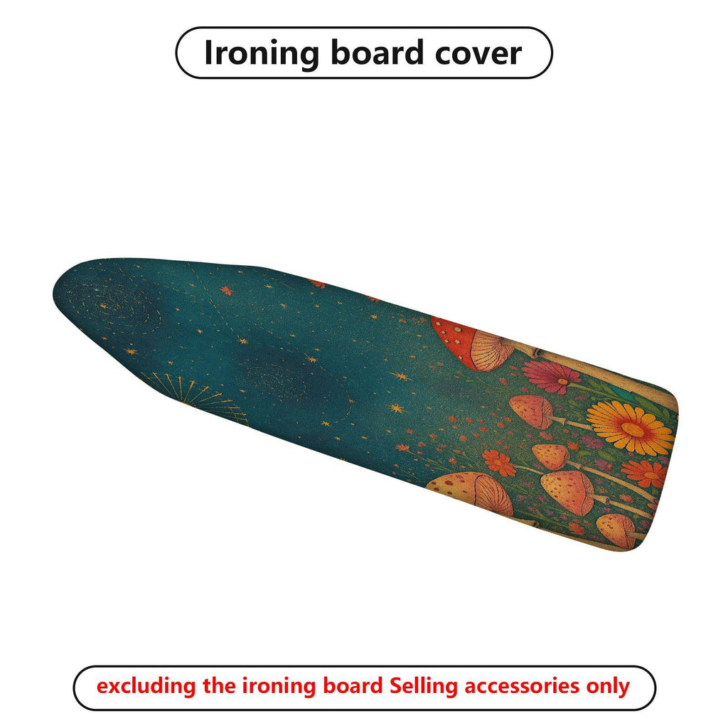 1-Piece Floral Star Mushroom  Ironing Board Cover, Universal Size, Without Board