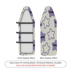 1-Piece Star Pattern Lucky Text Purple  Ironing Board Cover, Universal Size, Without Board