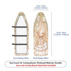 1-Piece Cat Floral  Ironing Board Cover, Universal Size, Without Board