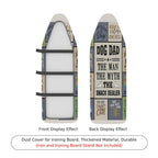 1-Piece Dog Dad Snack Dealer Text  Ironing Board Cover, Universal Size, Without Board