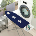 1-Piece Star Pattern Blue White  Ironing Board Cover, Universal Size, Without Board