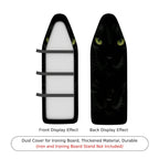 1-Piece Black Cat Halloween Eyes Mysterious  Ironing Board Cover, Universal Size, Without Board