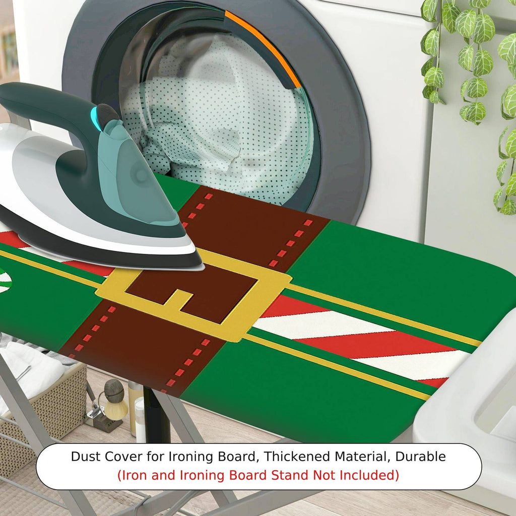 1-Piece Christmas Elf Candy Cane  Ironing Board Cover, Universal Size, Without Board