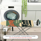 1-Piece Retro Car Garage Mechanic  Ironing Board Cover, Universal Size, Without Board
