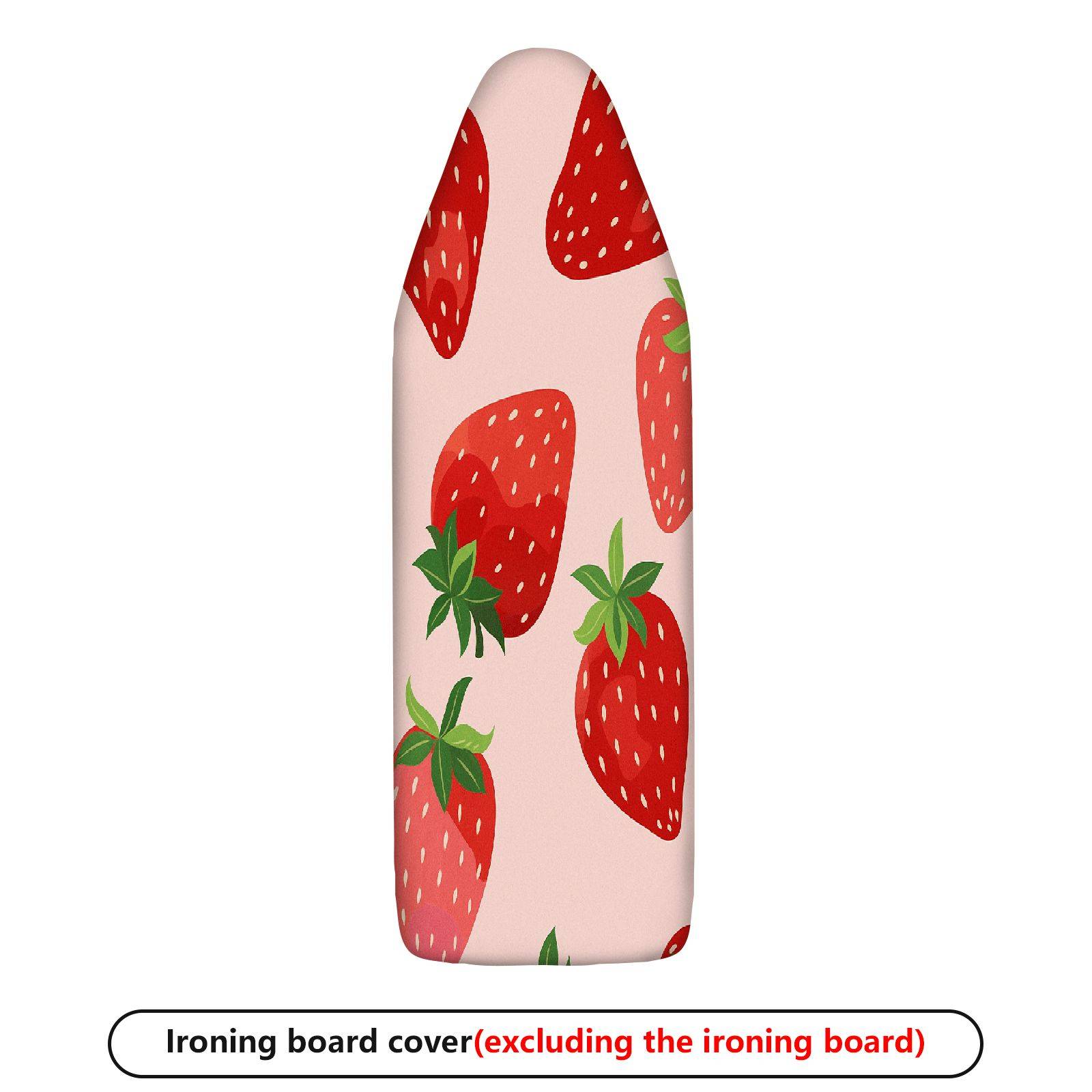 1-Piece Strawberry Red Pink  Ironing Board Cover, Universal Size, Without Board