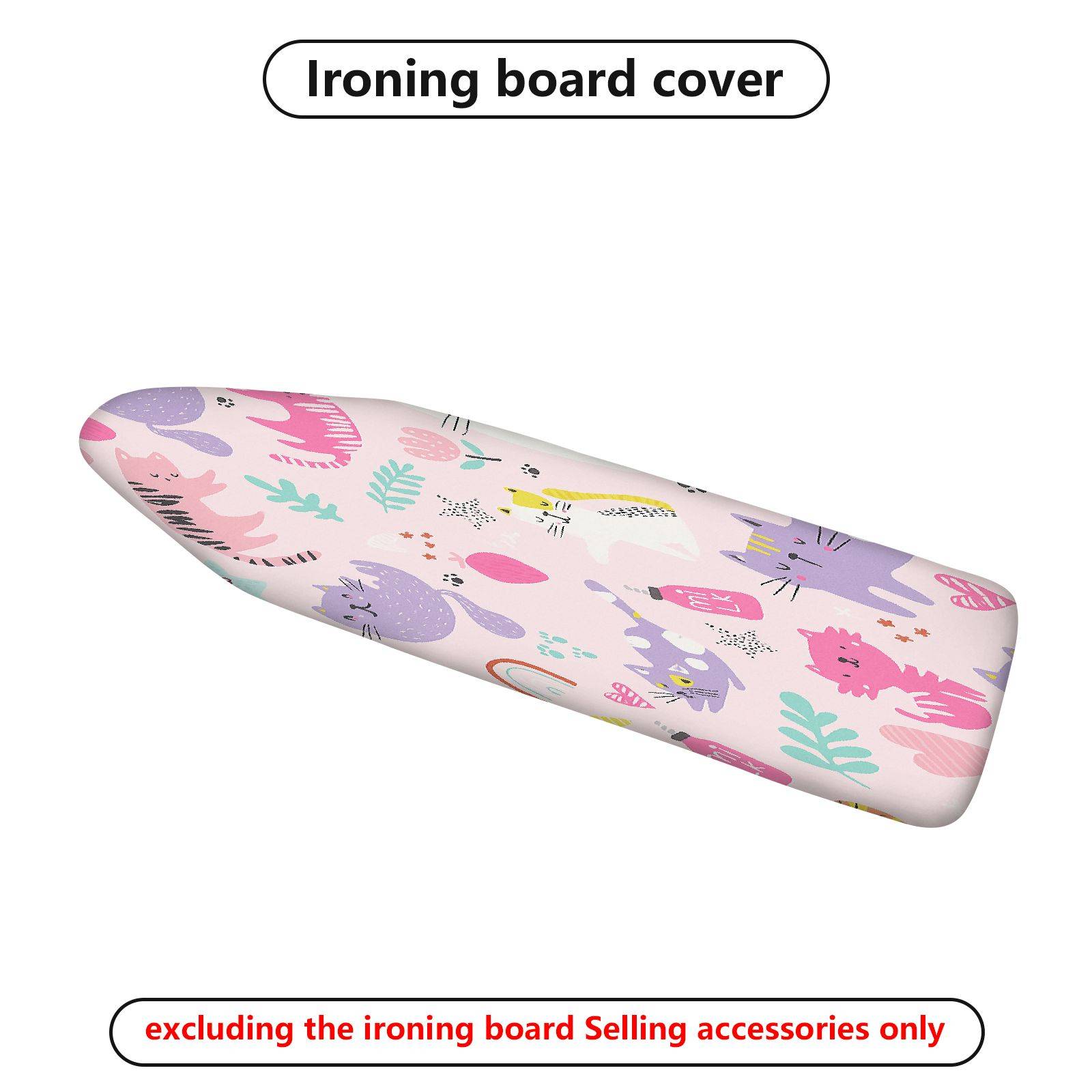 1-Piece Animal Pink  Ironing Board Cover, Universal Size, Without Board