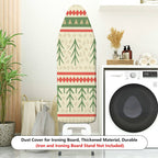 1-Piece Christmas Tree Nordic Red Green  Ironing Board Cover, Universal Size, Without Board
