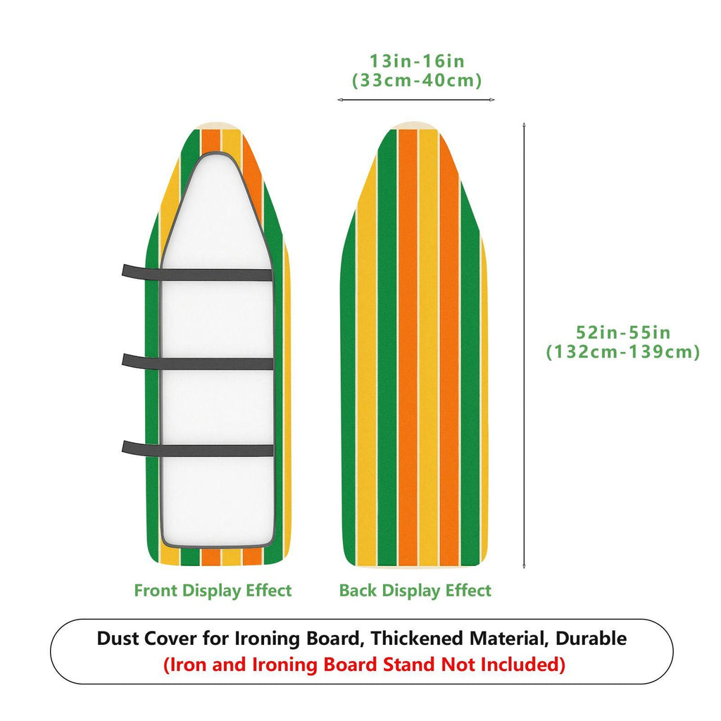 1-Piece Colorful Vibrant Striped  Ironing Board Cover, Universal Size, Without Board