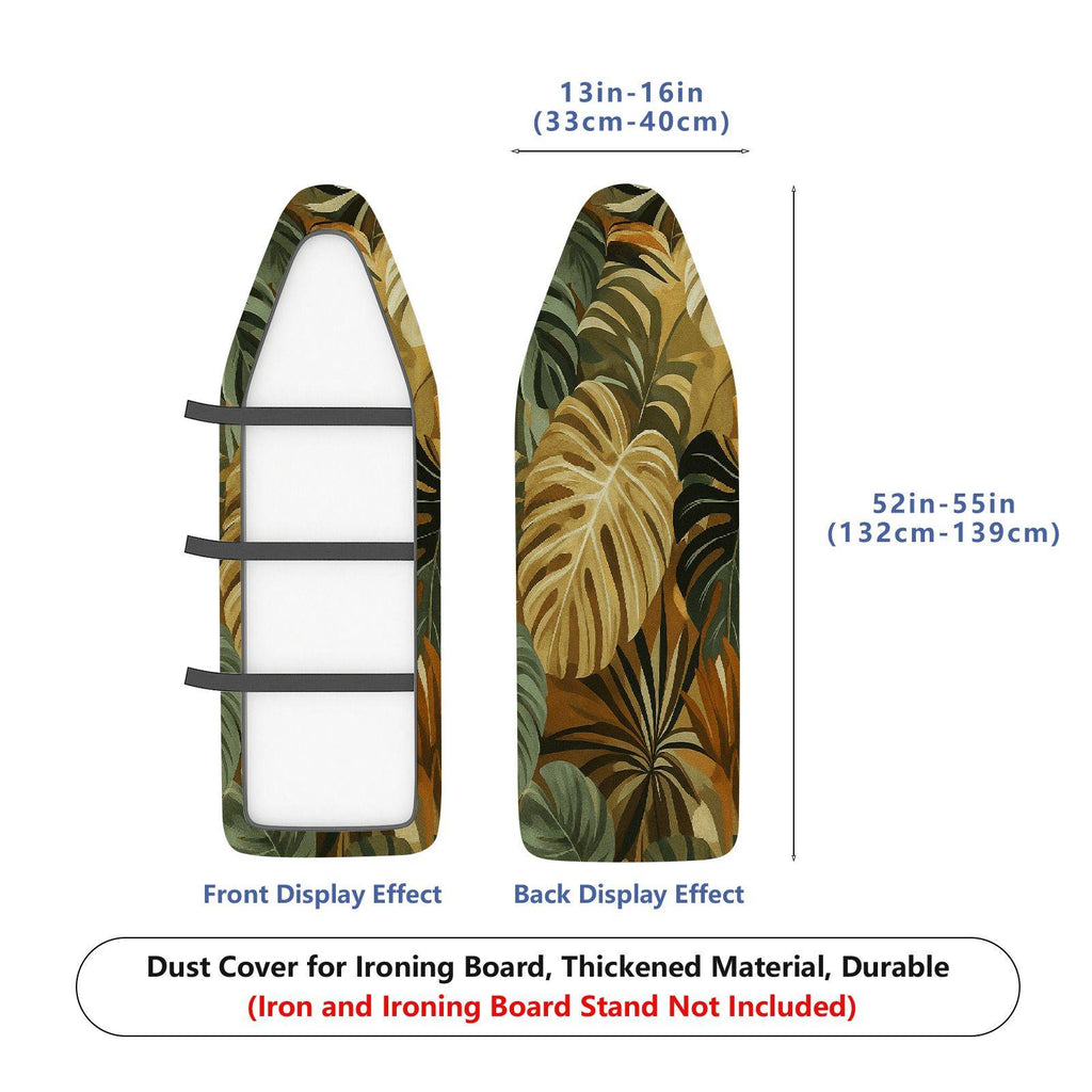 1-Piece Tropical Jungle Plant Style  Ironing Board Cover, Universal Size, Without Board