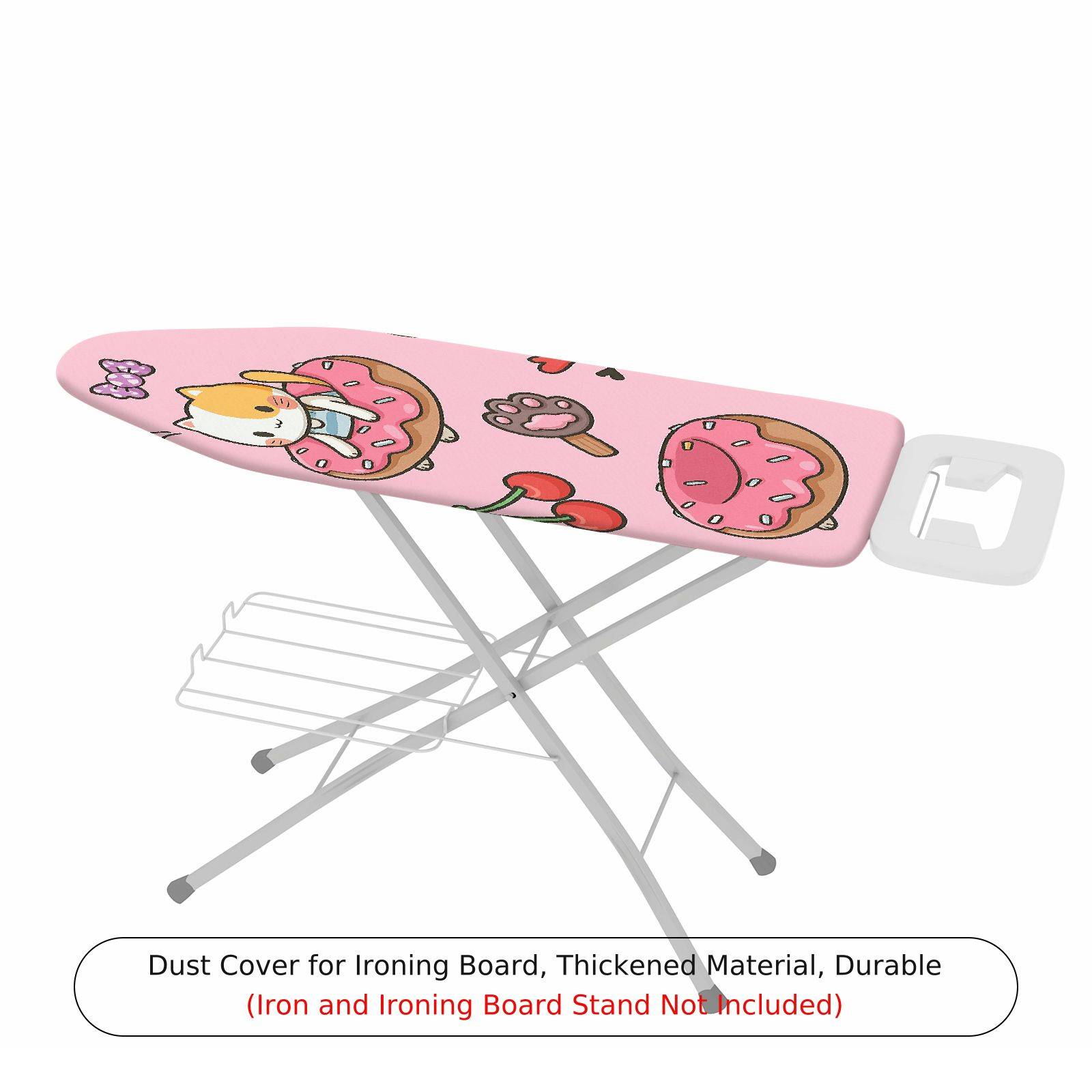 1-Piece Cat Donut Cherry  Ironing Board Cover, Universal Size, Without Board