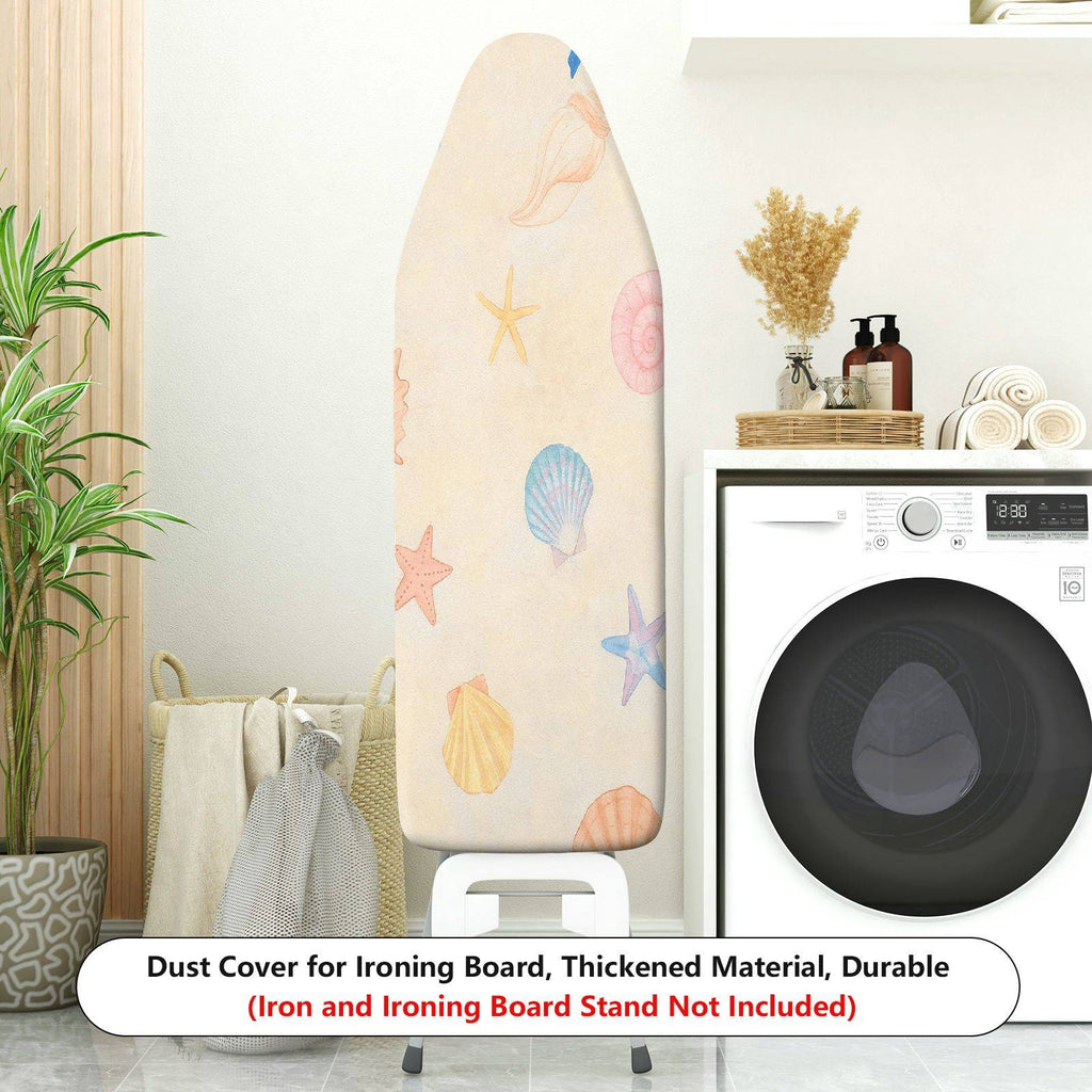 1-Piece Seashell Starfish Nautical  Ironing Board Cover, Universal Size, Without Board