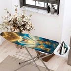 1-Piece Swan Blue Rose Starry  Ironing Board Cover, Universal Size, Without Board