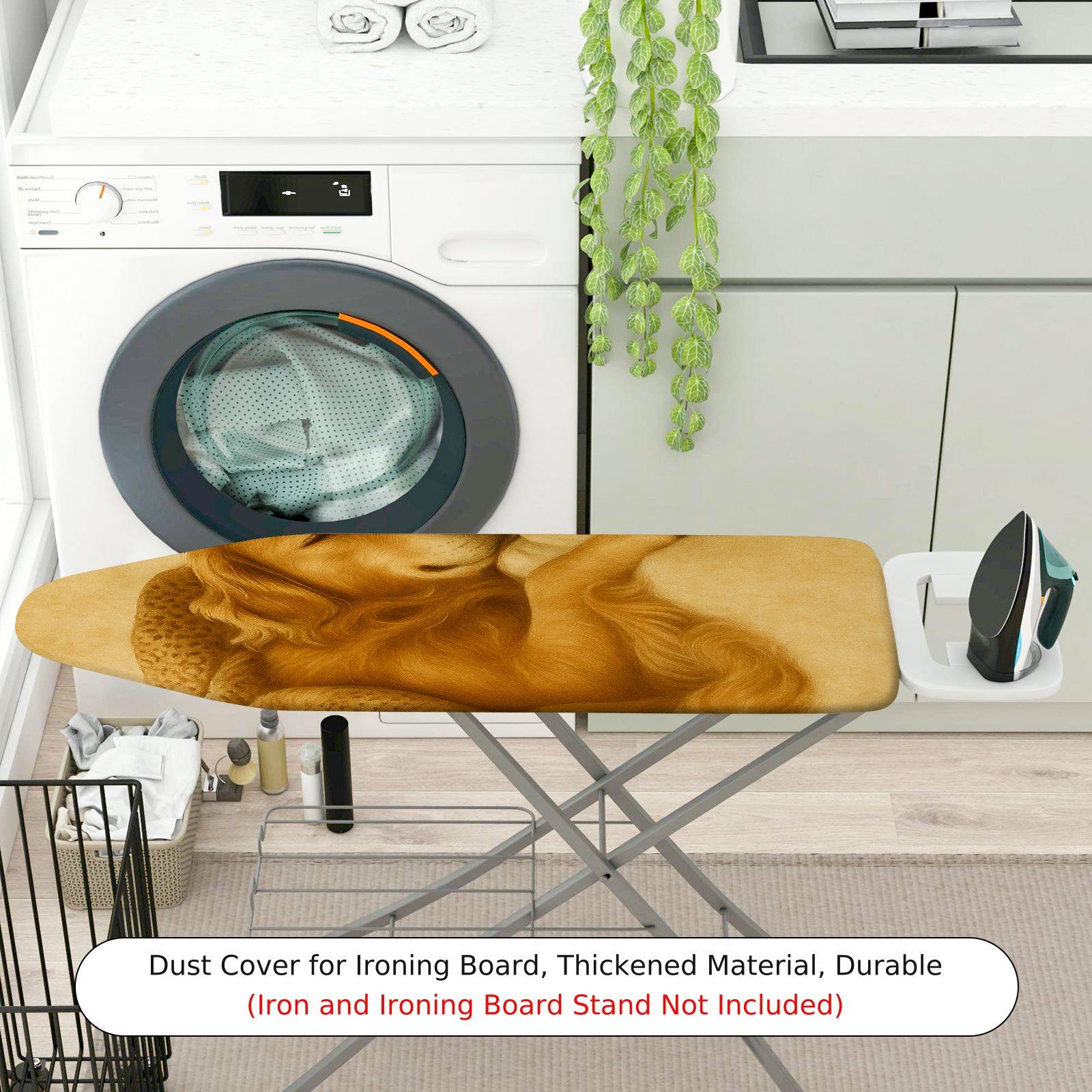 1-Piece Golden Retriever Dog Cozy Sleeping  Ironing Board Cover, Universal Size, Without Board