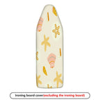 1-Piece Sea Shell Starfish Sand Dollar  Ironing Board Cover, Universal Size, Without Board