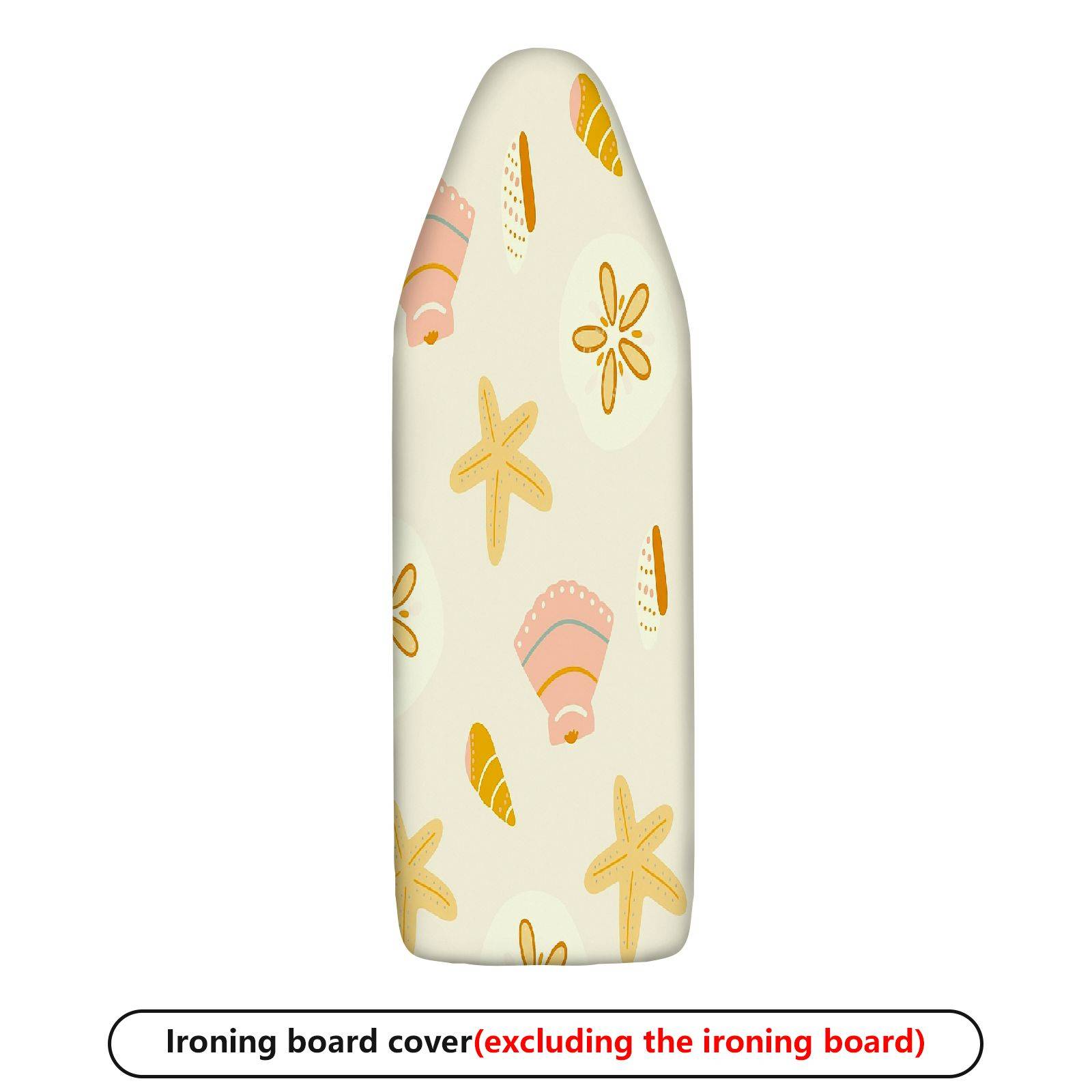 1-Piece Sea Shell Starfish Sand Dollar  Ironing Board Cover, Universal Size, Without Board