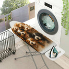 1-Piece Dogs Puppies Animals  Ironing Board Cover, Universal Size, Without Board