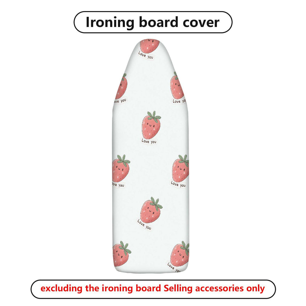 1-Piece Strawberry Print Love Heart Cute  Ironing Board Cover, Universal Size, Without Board