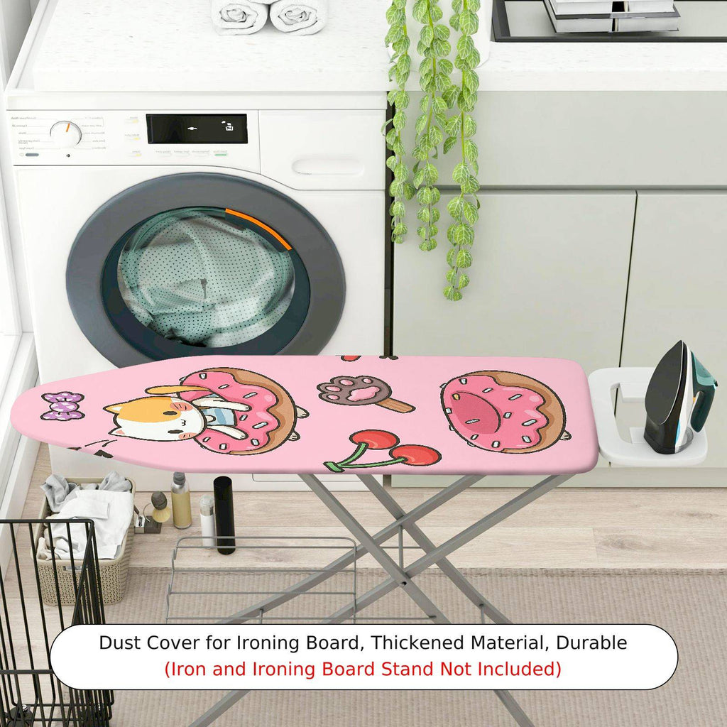 1-Piece Cat Donut Cherry  Ironing Board Cover, Universal Size, Without Board