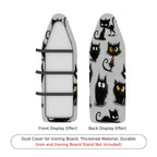 1-Piece Quirky Halloween Black Cats  Ironing Board Cover, Universal Size, Without Board