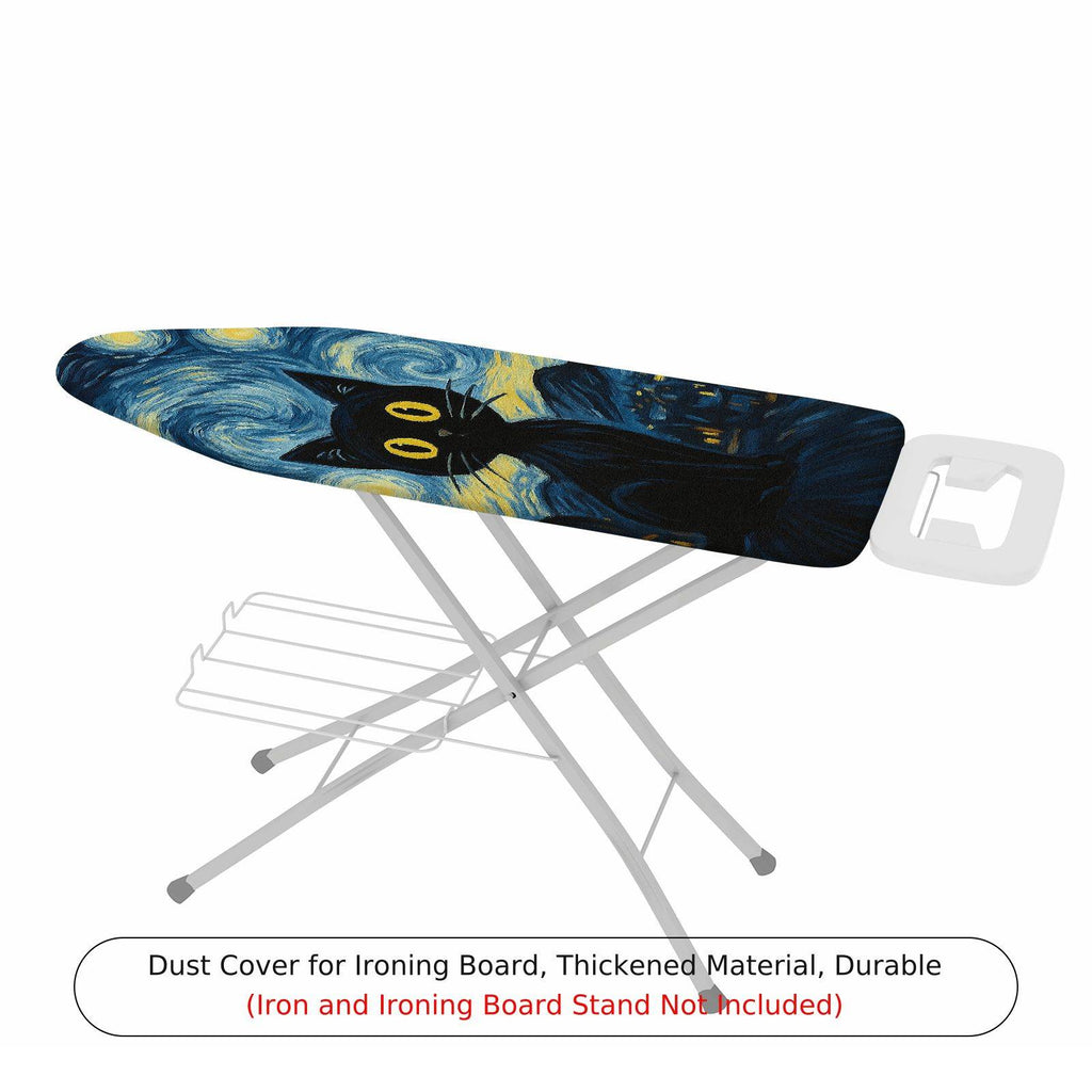 1-Piece Starry Night Cat Artistic  Ironing Board Cover, Universal Size, Without Board