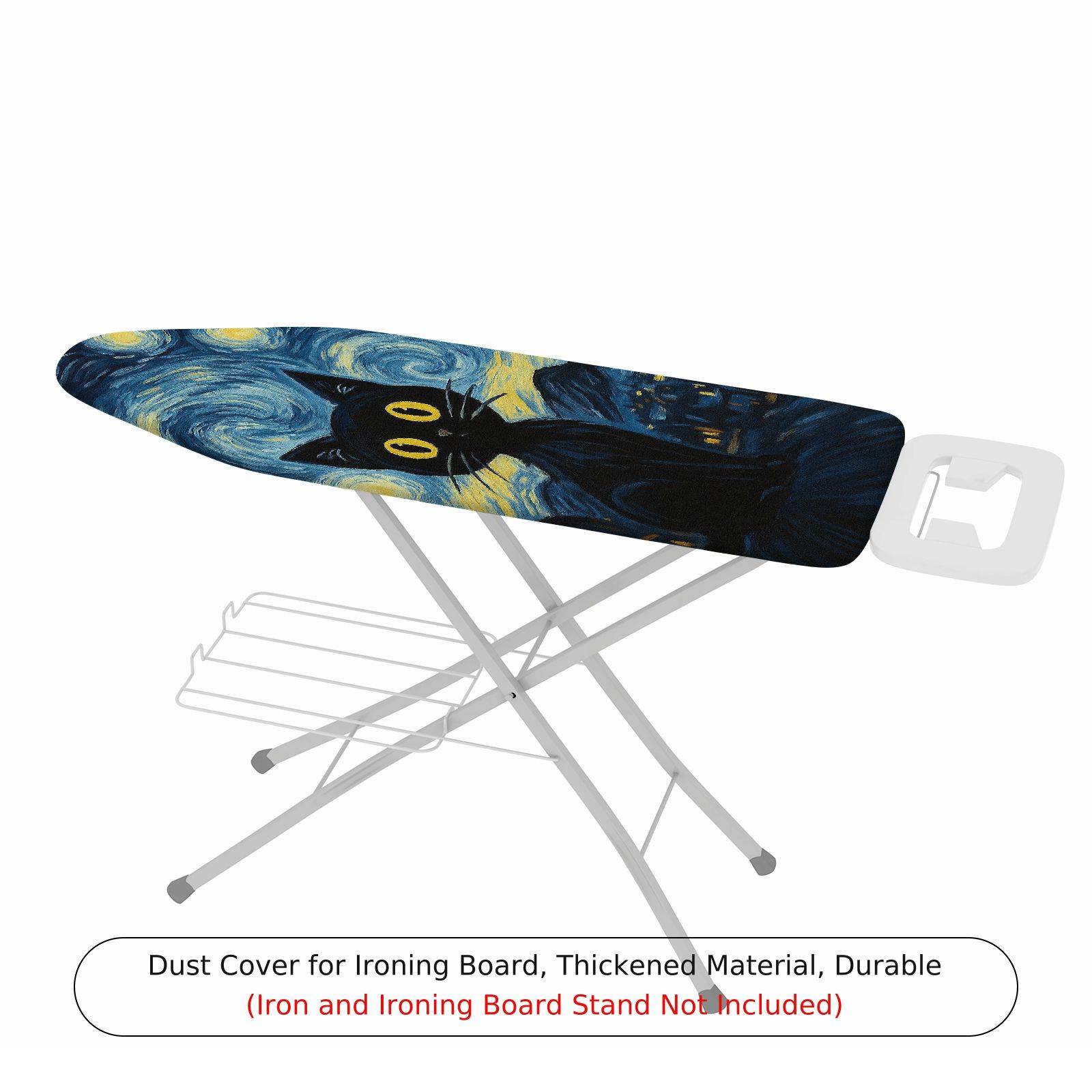 1-Piece Starry Night Cat Artistic  Ironing Board Cover, Universal Size, Without Board
