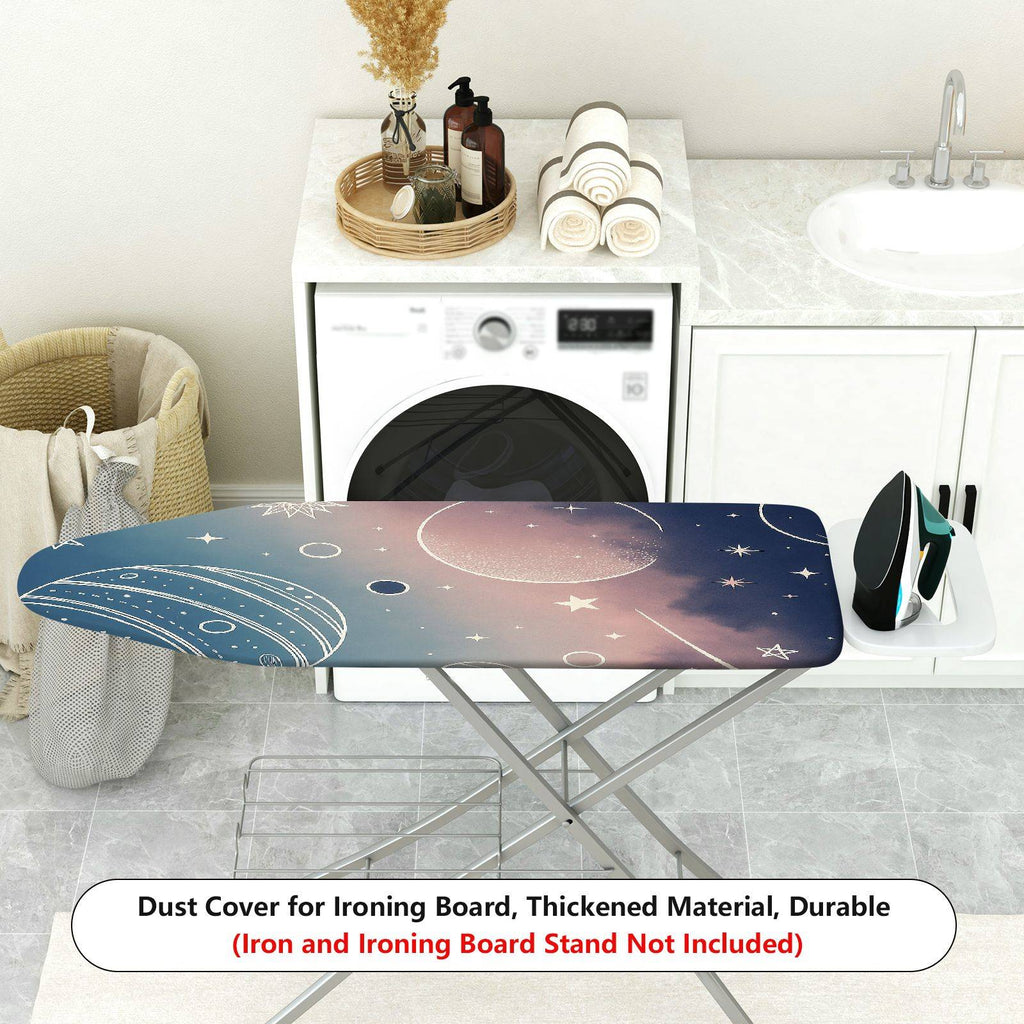 1-Piece Galaxy Planet Star  Ironing Board Cover, Universal Size, Without Board
