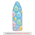 1-Piece Colorful Clouds Stars Smiley Face  Ironing Board Cover, Universal Size, Without Board