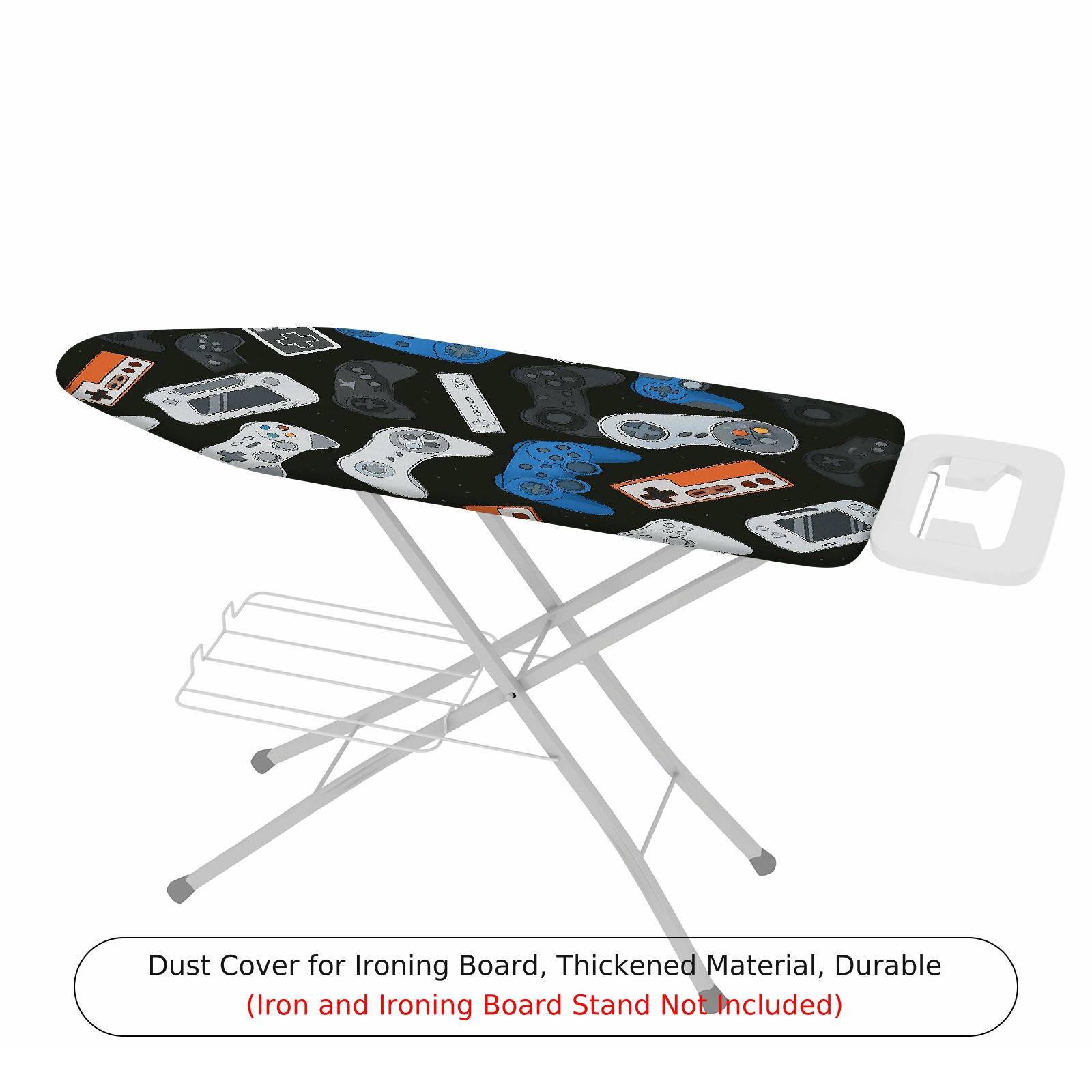 1-Piece Retro Game Controller Black  Ironing Board Cover, Universal Size, Without Board