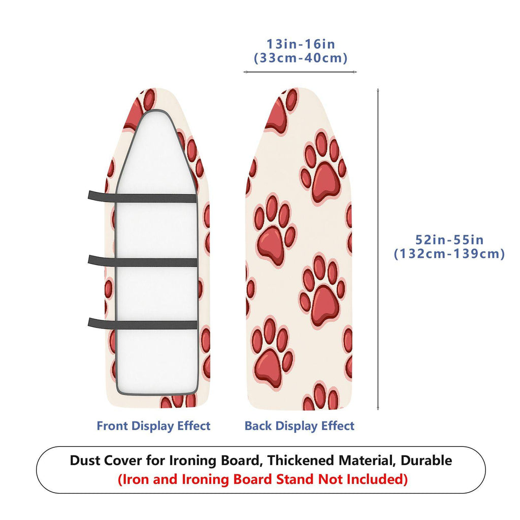 1-Piece Animal Print Paw Cat Dog  Ironing Board Cover, Universal Size, Without Board