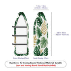 1-Piece Tropical Leaf Green  Ironing Board Cover, Universal Size, Without Board