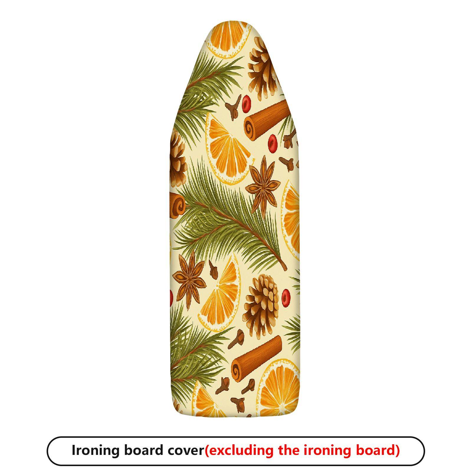 1-Piece Pine Cone Orange Star Anise  Ironing Board Cover, Universal Size, Without Board