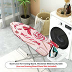 1-Piece Candy Christmas Ribbon  Ironing Board Cover, Universal Size, Without Board