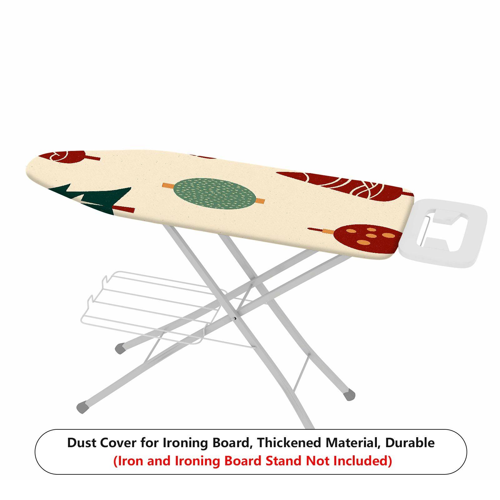 1-Piece Christmas Trees Ornaments Holiday  Ironing Board Cover, Universal Size, Without Board