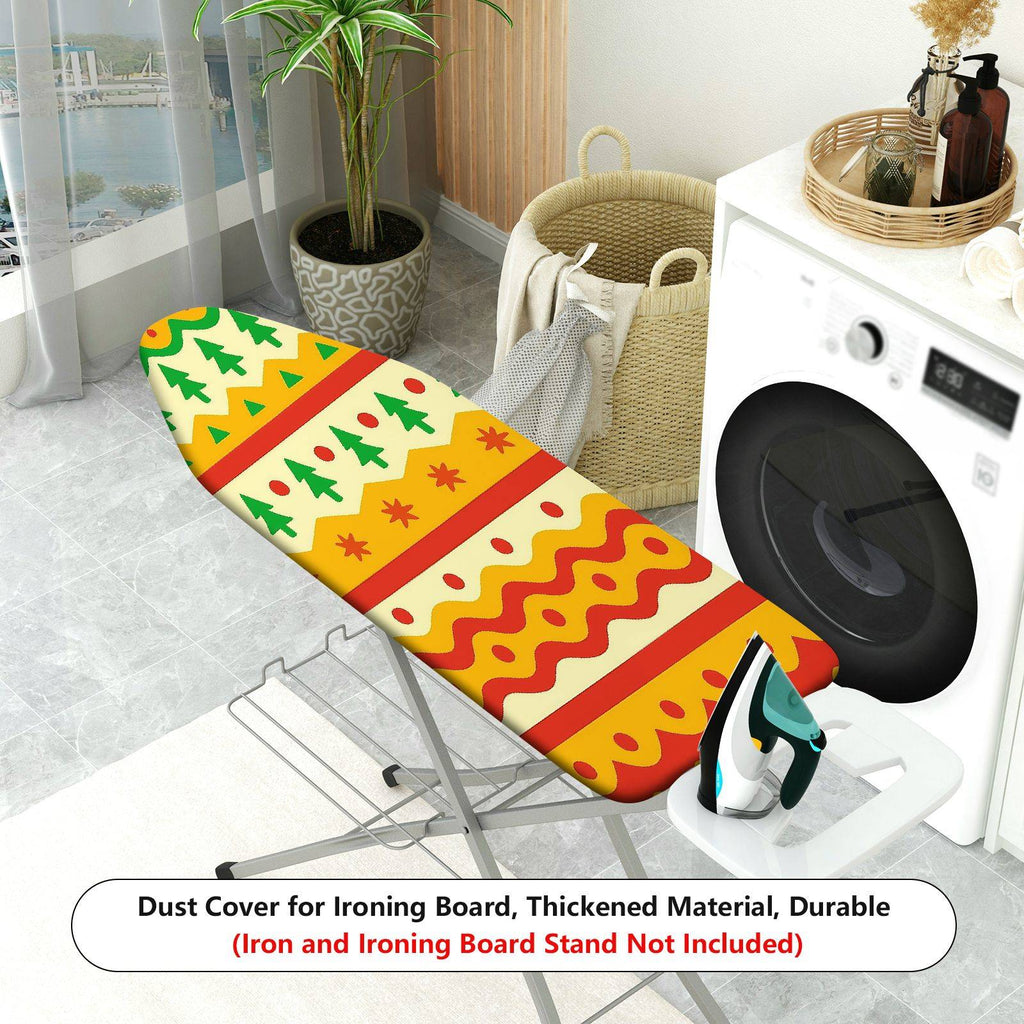 1-Piece Christmas Trees Festive Patterns Colorful  Ironing Board Cover, Universal Size, Without Board