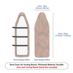 1-Piece Leaf Tropical Beige  Ironing Board Cover, Universal Size, Without Board