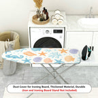 1-Piece Sea Shell Seahorse Starfish  Ironing Board Cover, Universal Size, Without Board