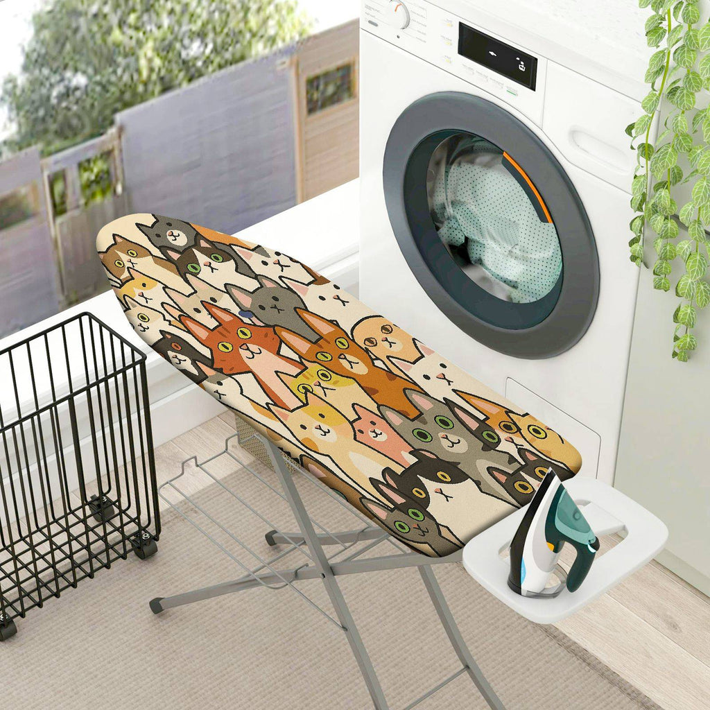 1-Piece Cats  Fun  Ironing Board Cover, Universal Size, Without Board