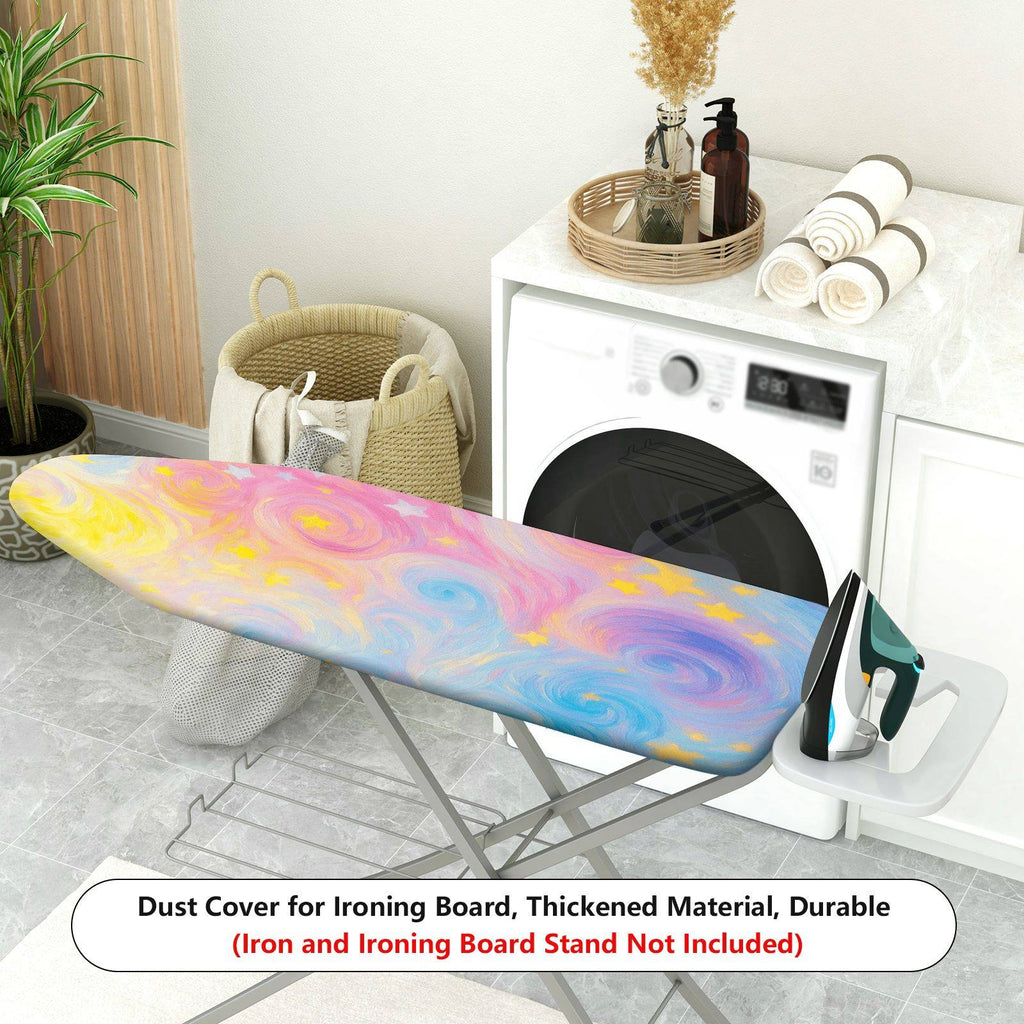 1-Piece Colorful Starry Sky Style Gentle Swirling Galaxy Household  Ironing Board Cover, Universal Size, Without Board
