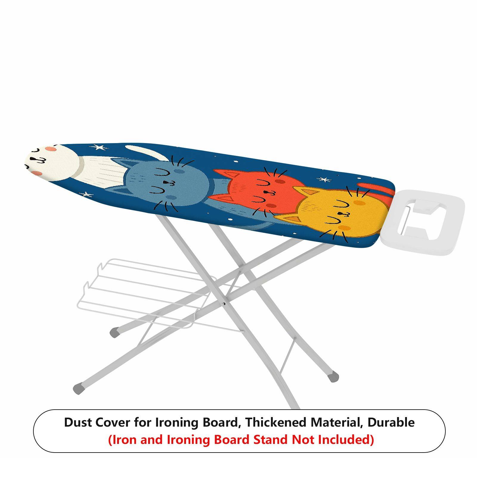 1-Piece Cat Starry Night  Ironing Board Cover, Universal Size, Without Board